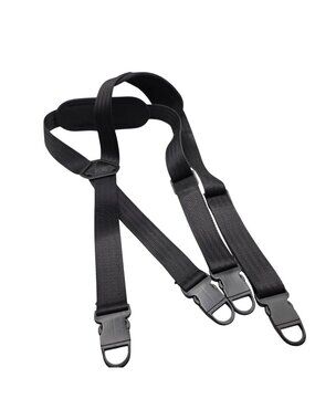 Blauer Tactical Duty Suspenders Black Adjustable Padded Straps For Enhanced Comf